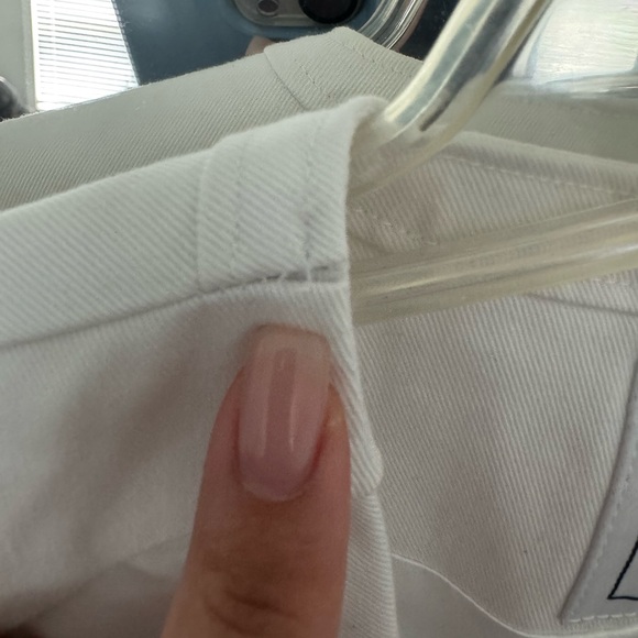 Figs White Trench Coat with Notched Lapels - Picture 5 of 5